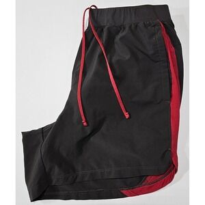 Under Armour HeatGear Mens Large Gray Red Athletic Training Shorts 1361492 SS22